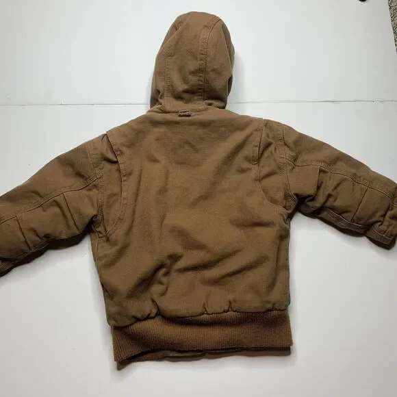 Youth Polar King By Key Brown Fleece Lined Insulated Jacket Toddler Size 4 T